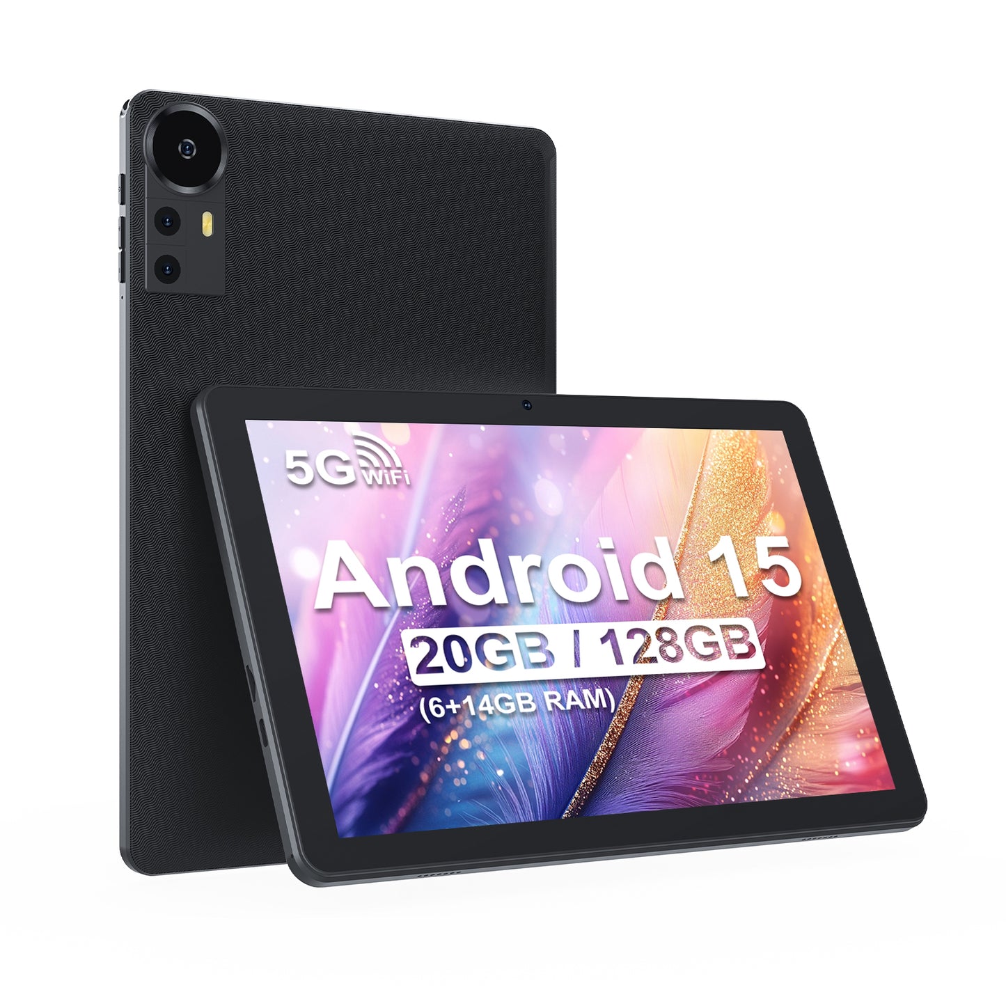 Tableta Android 10.1 inch, 20GB RAM, 128GB ROM, WiFi, Procesor 8 Nuclee, cu Tastatura, Mouse, Stilou, Carcasa de protectie