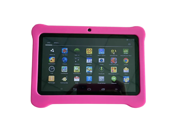 Tableta pentru copii de 7 inch Android WiFi cu Protectie anti shock, Camera dubla, jocuri, desene, aplicatii, Educativ, model Ursulet