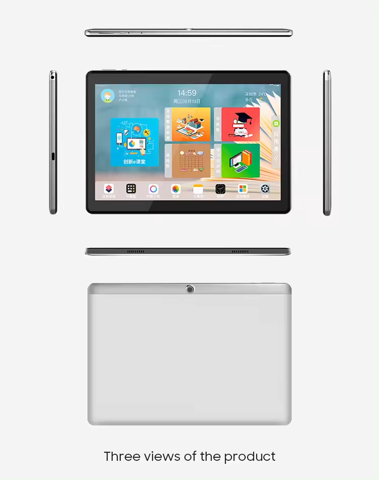 10 inch Android tablet, 10-core processor, 7500mAh battery, 64GB ROM+4GB RAM, WiFi, Bluetooth, Double camera