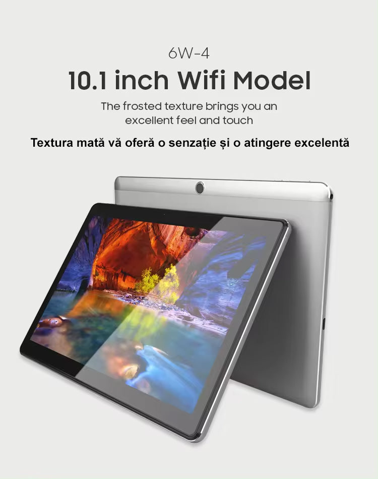 10 inch Android tablet, 10-core processor, 7500mAh battery, 64GB ROM+4GB RAM, WiFi, Bluetooth, Double camera