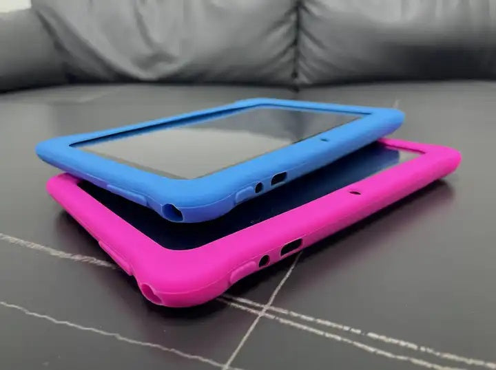 Tableta pentru copii de 7 inch Android WiFi cu Protectie anti shock, Camera dubla, jocuri, desene, aplicatii, Educativ, model Ursulet