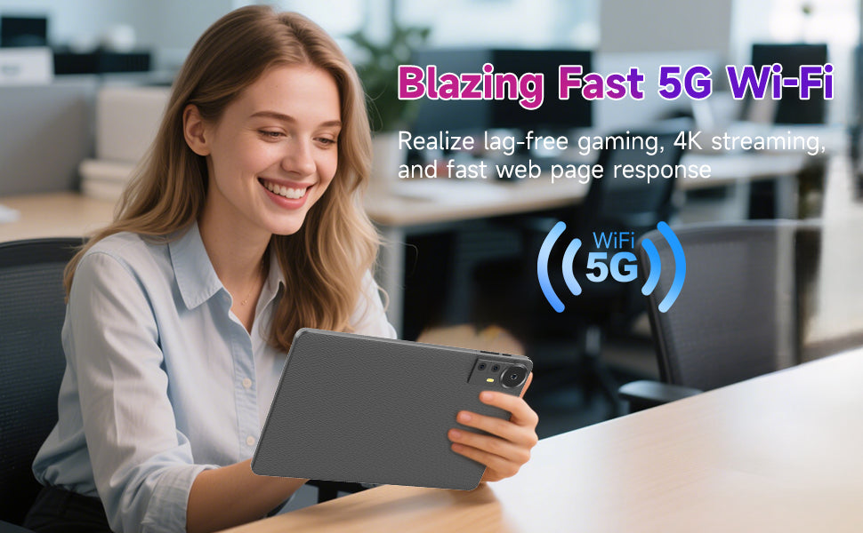 Tableta Android 10.1 inch, 20GB RAM, 128GB ROM, WiFi, Procesor 8 Nuclee, cu Tastatura, Mouse, Stilou, Carcasa de protectie