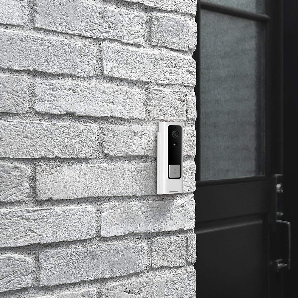 Smart Wireless Video Doorbell, HD Night Vision, Motion Detection, Two-way Audio, Built-in Speaker and Microphone, Mobile App and iCloud