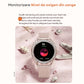 Smartwatch Dama Elegant, Bratara Metalica, Silicon si Piele, Masurare Oxigen in sange, Ritm cardiac, Sport, Somn