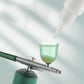 Aerograf Airbrush cu compresor portabil, pentru Pulverizat sau Vopsit, Manichiura, Pictura corp, Tatuaj semipermanent, Ornare torturi