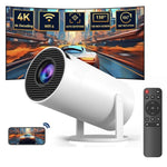 Videoproiector Portabil Smart 4K Ultra HD cu WiFi6, Bluetooth 5.0, Autofocus, Proiectie Ajustabila