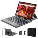 Tableta Android 10.1 inch, 12GB RAM, 128GB ROM,Procesor 8 Nuclee, Slot SIM Card, Husa, Tastatura cu carcasa, Stilou