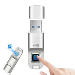 USB Memory Stick, Secured with Fingerprint 64 GB, Reliable Storage, Fast Transfer, Advanced Data Protection