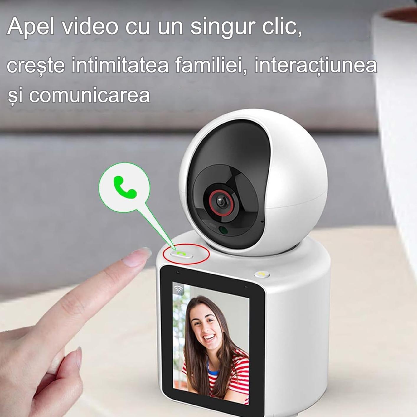 Baby Monitor Camera Wireless cu Display, Monitorizare Video Audio Bebelusi, Comunicare Bidirectional, Senzor Miscare, infrarosu, apel de la distanta