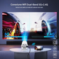 Videoproiector Portabil Smart 4K Ultra HD cu WiFi6, Bluetooth 5.0, Autofocus, Proiectie Ajustabila