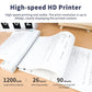 Mini imprimanta termica, portabila, fara fir, A4, A5, Bluetooth, USB, Aplicatie SmartPhone