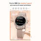 Smartwatch Dama Elegant, Bratara Metalica, Silicon si Piele, Masurare Oxigen in sange, Ritm cardiac, Sport, Somn