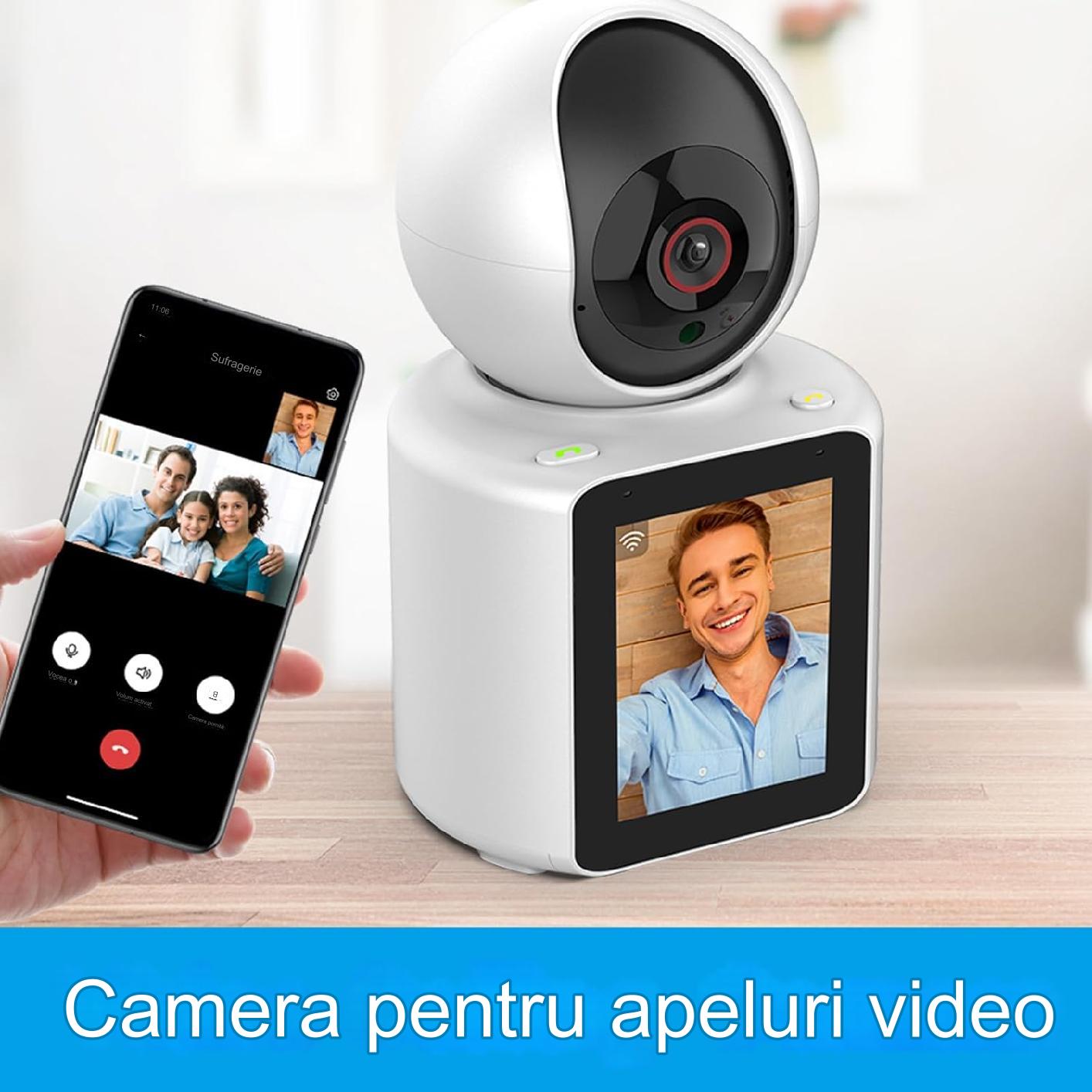 Baby Monitor Camera Wireless cu Display, Monitorizare Video Audio Bebelusi, Comunicare Bidirectional, Senzor Miscare, infrarosu, apel de la distanta