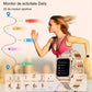 Smartwatch Dama Elegant, Bratari, Silicon, Piele si Metalica cu Pietricele, Masurare Oxigen in sange, Ritm cardiac, Sport, Somn