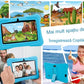 Tablet infantil Android WiFi de 7 pulgadas con protección antigolpes, cámara dual, juegos, dibujos, aplicaciones, educativa, modelo con asa