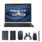 Tableta 10 inch, Android 12, 64GB ROM+4GB RAM, Husa, Tastatura, Mouse, Stilou, WiFi, Bluetooth, Camera dubla, Baterie de 6000mAh
