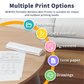 Mini imprimanta termica, portabila, fara fir, A4, A5, Bluetooth, USB, Aplicatie SmartPhone