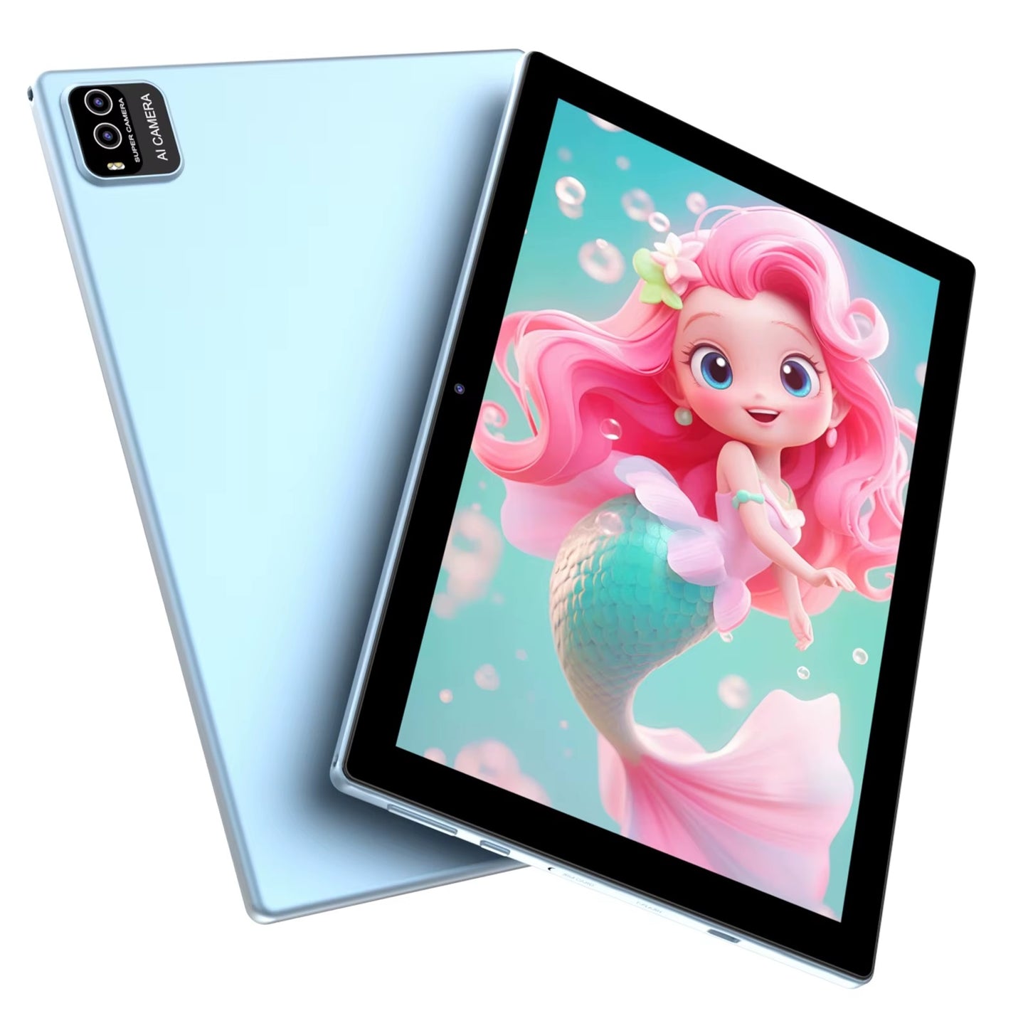 Tableta Android 10 Inch, 12GB RAM, 128GB ROM, Wifi, Bluetooth, Husa Protectie Anti Shock, Pentru Copii