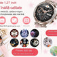 Smartwatch Dama, CF32, Bratari, Silicon, Piele si Metalica cu Pietricele, Masurare Oxigen in sange, Ritm cardiac, Sport, Somn - Specializat.ro